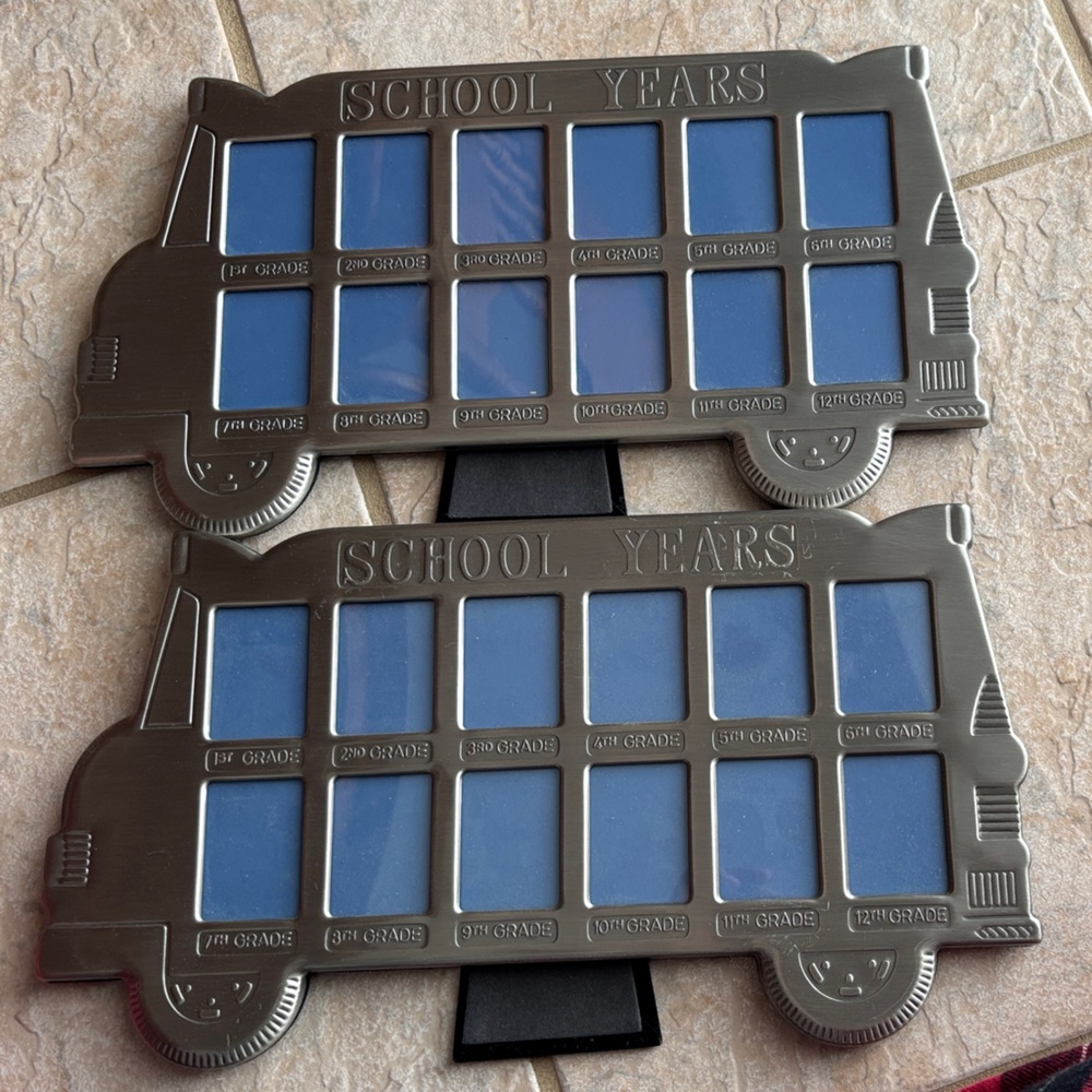 School Bus Photo Frame Set